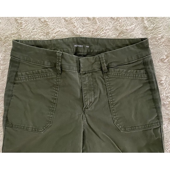 Army Green Old Navy Pixie Pant - Picture 2 of 5